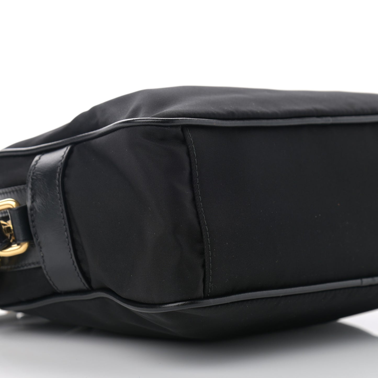 Tessuto Nylon Soft Calf Camera Bag Black