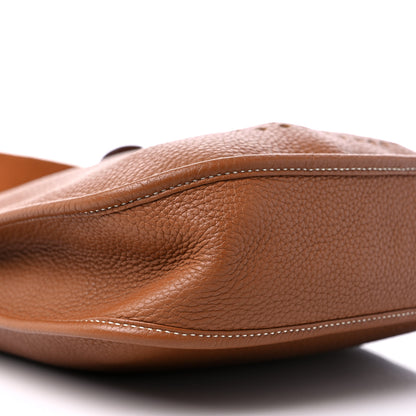 Hermes Taurillon Clemence Evelyne PM Gold 8 of 10