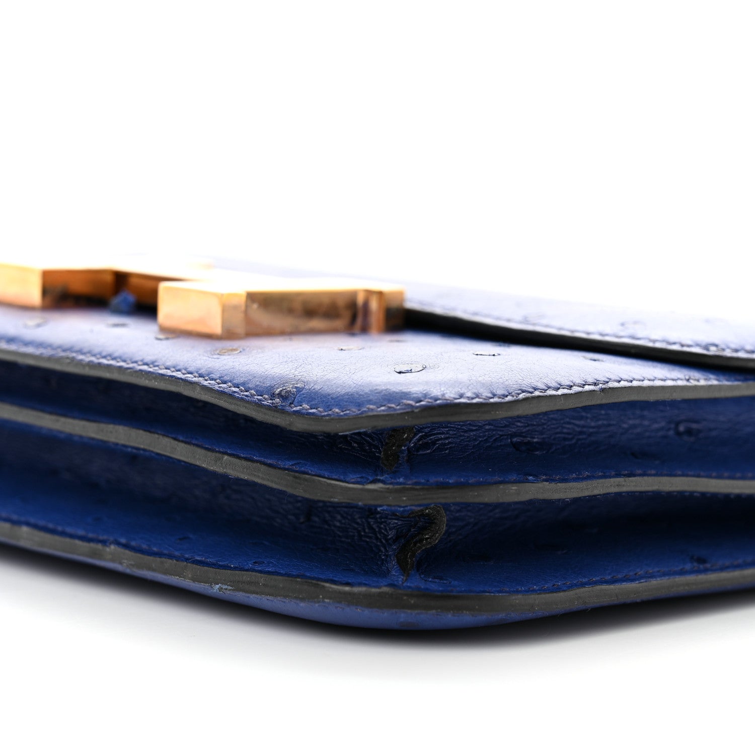 Hermes Ostrich Constance 18 Bleu Saphir 10 of 19