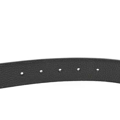 Fendi Cuoio Romano Glazed Fabric FF Reversible Belt 95 38 Black Tobacco 5 of 6
