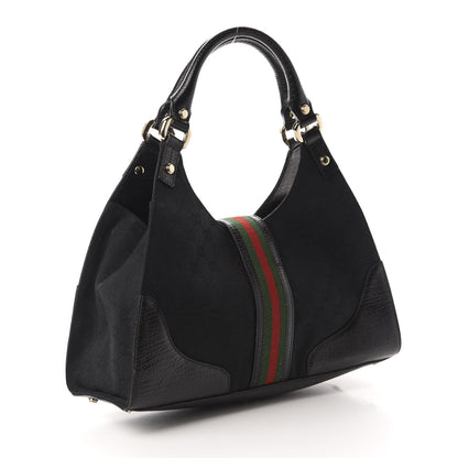 Gucci Monogram Web Junco Shoulder Bag Black 3 of 12