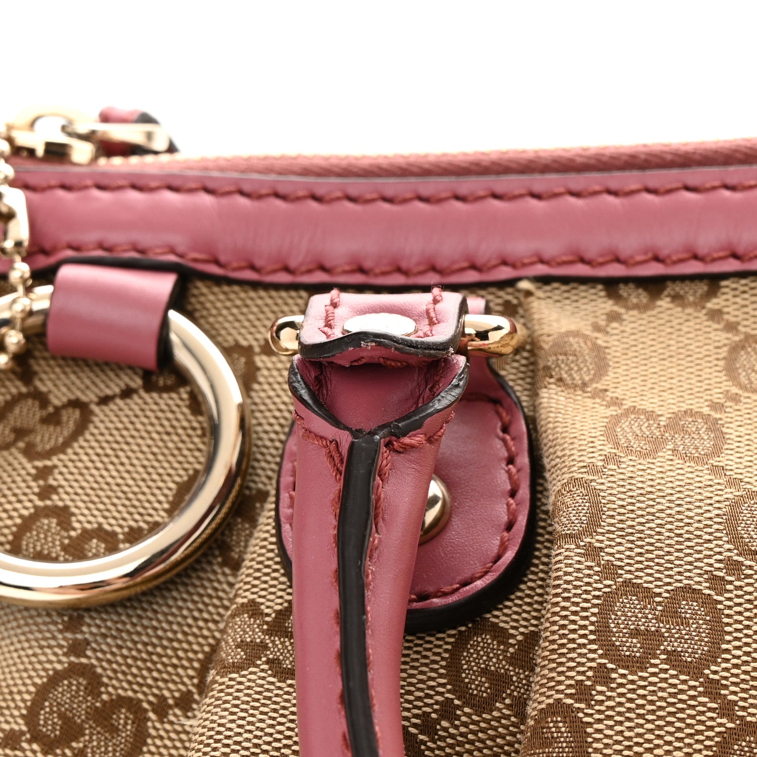 Gucci Monogram Medium Sukey Top Handle Peonia Flower 13 of 17