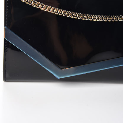 Jimmy Choo Patent Emmie Clutch Bag Black 9 of 10