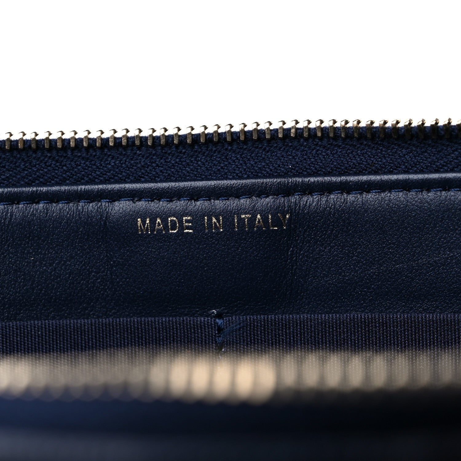 Chanel Caviar Quilted Small Zipped Boy Pouch Navy 7 of 10
