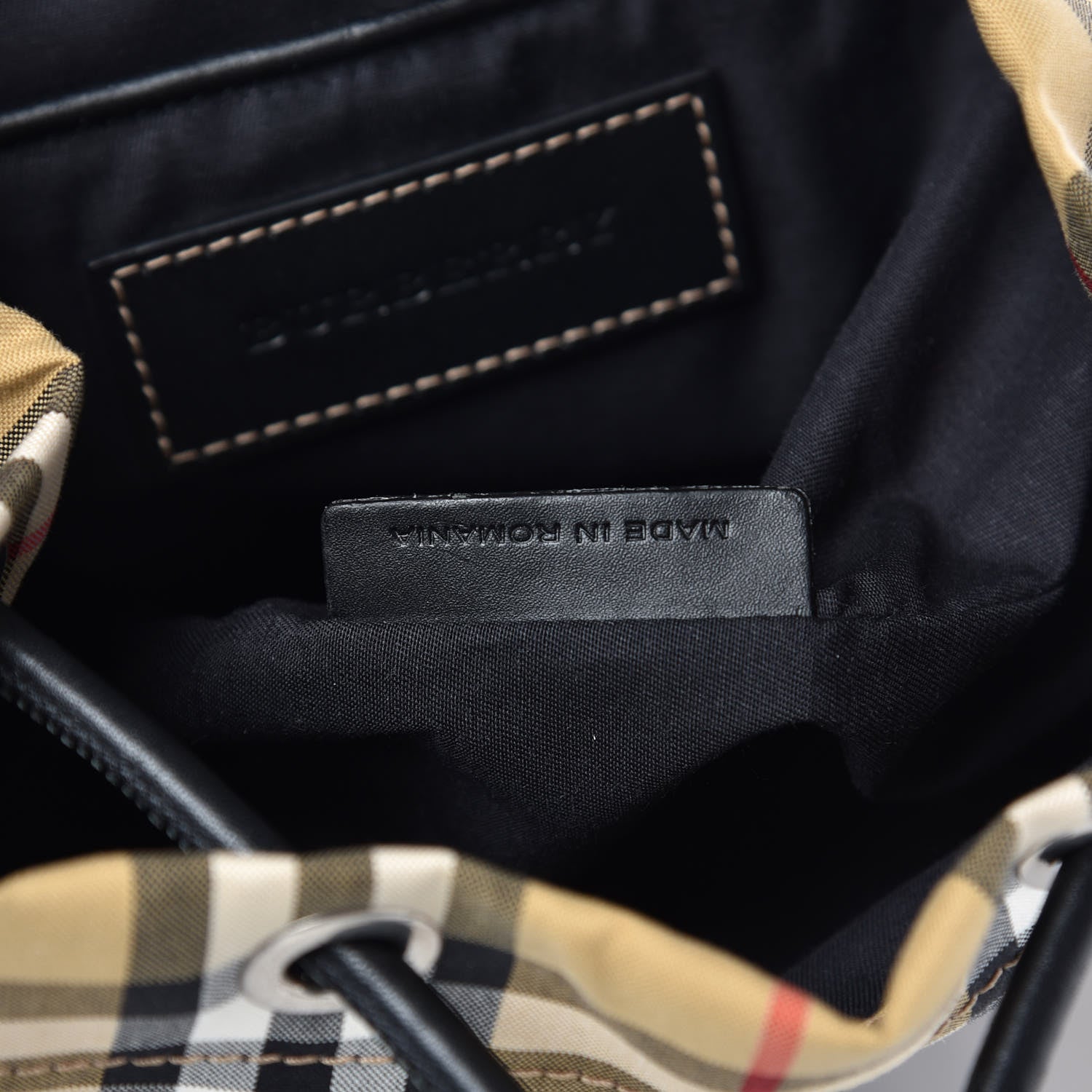 Burberry Vintage Check Small Rucksack Backpack Antique Yellow 7 of 10
