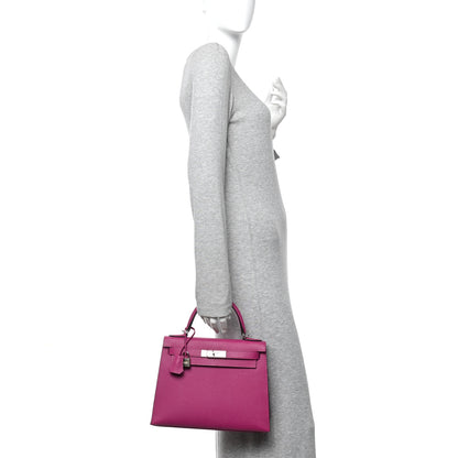 Hermes Epsom Kelly Sellier 28 Rose Pourpre 2 of 10