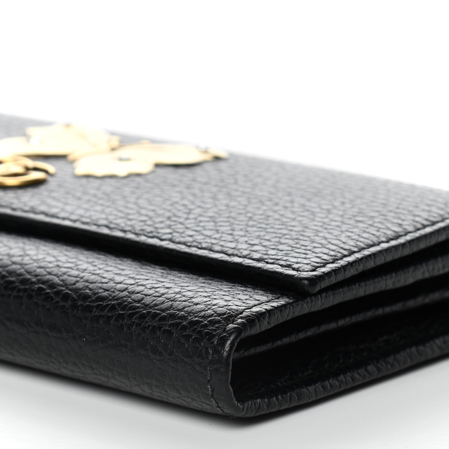 Gucci Calfskin Garden Continental Wallet Black 8 of 10