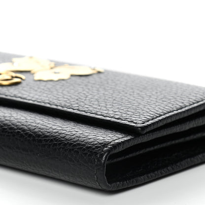 Gucci Calfskin Garden Continental Wallet Black 8 of 10