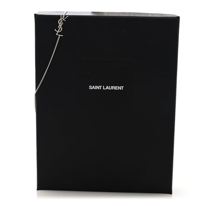 Saint Laurent Brass Monogram Charm Bracelet Silver 5 of 5