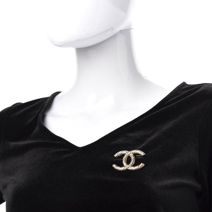 Chanel Metal CC Diamond Quilted Brooch Light Gold 2 of 5