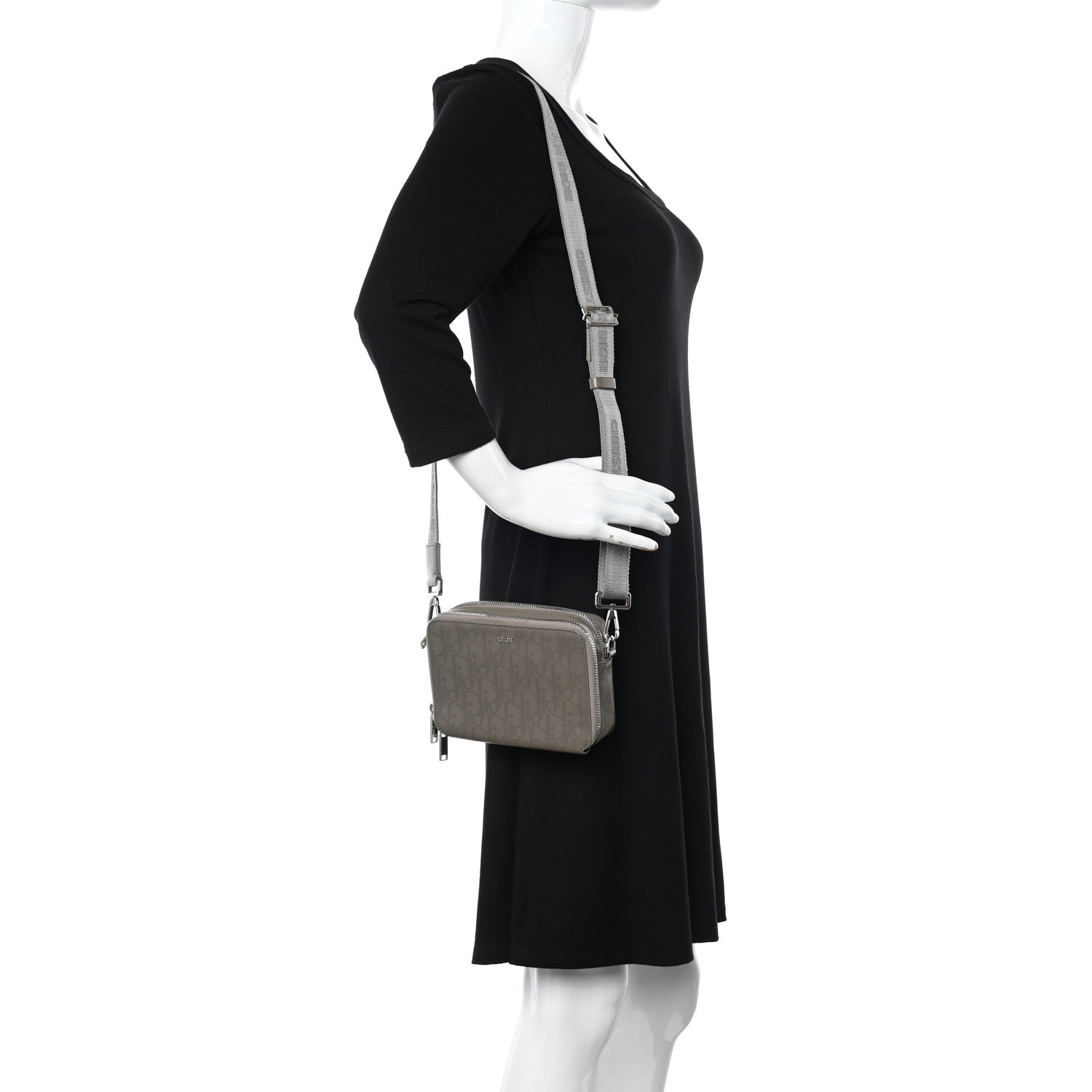 Christian Dior Calfskin Oblique Galaxy Perforated Messenger Marron Multicolor 2 of 10