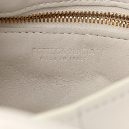 Bottega Veneta Lambskin Maxi Intreccio Padded Small Cassette Crossbody Bag White 6 of 10