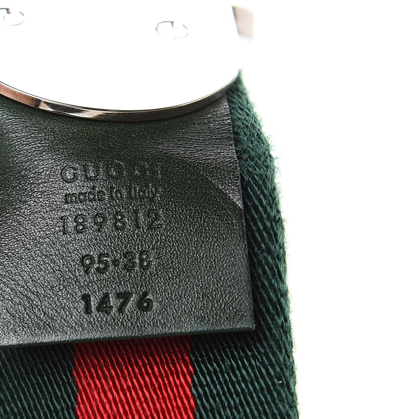 Nylon Buckle Web Belt 95 38 Red Green