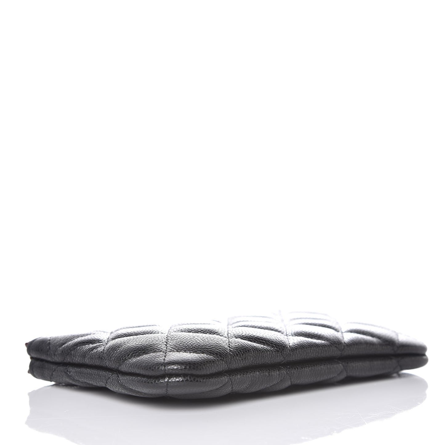 Caviar Quilted Small Cosmetic Case Black