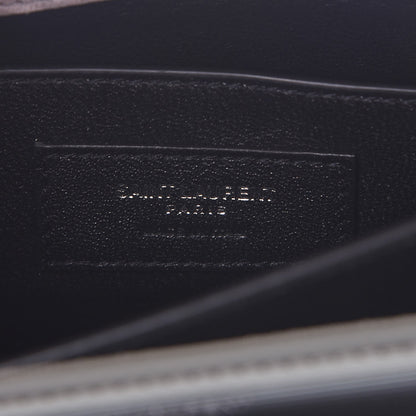 Saint Laurent Specchio Calfskin Striped Medium Monogram Sunset Dark Silver 5 of 7