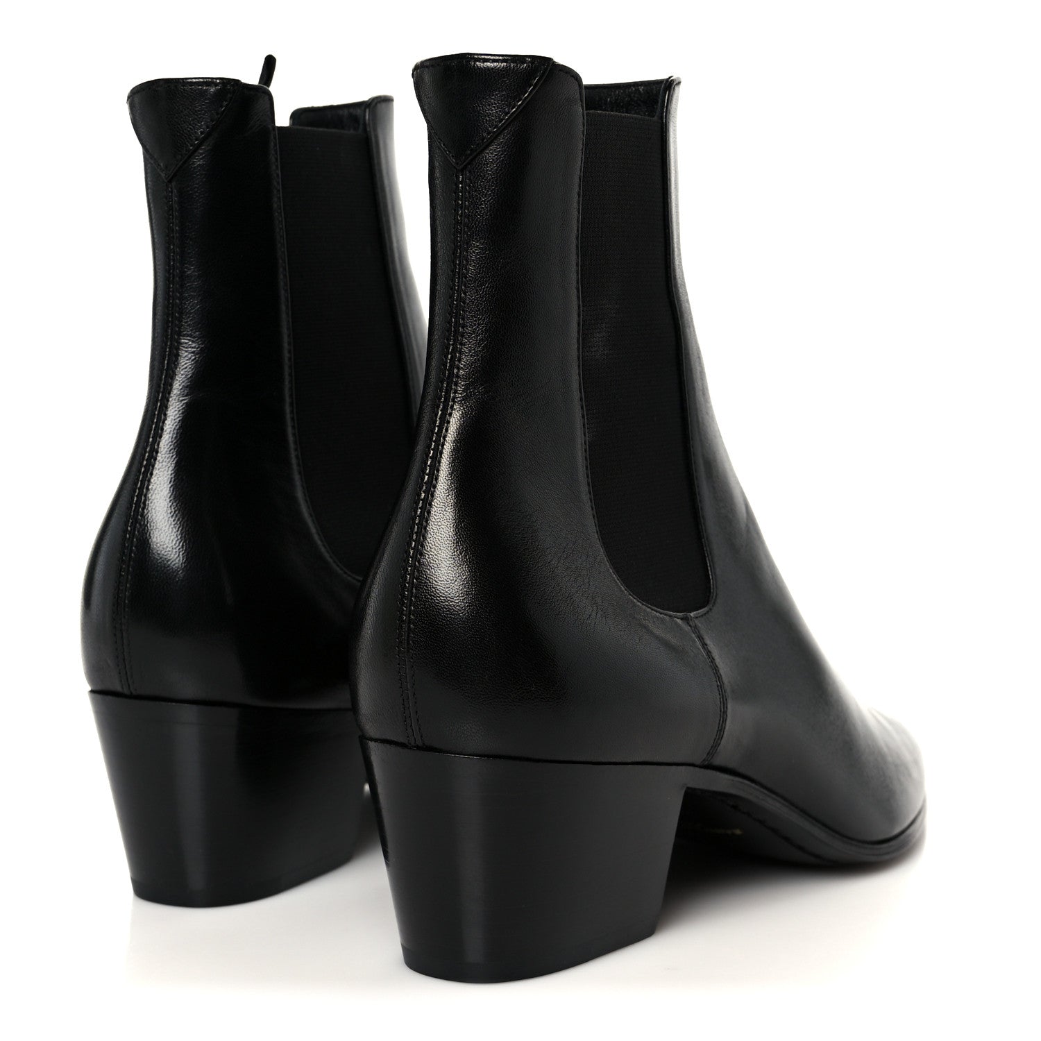 Saint Laurent Incrociato Muriel Vassili 60 Ankle Zip Boots 37.5 Black 5 of 10