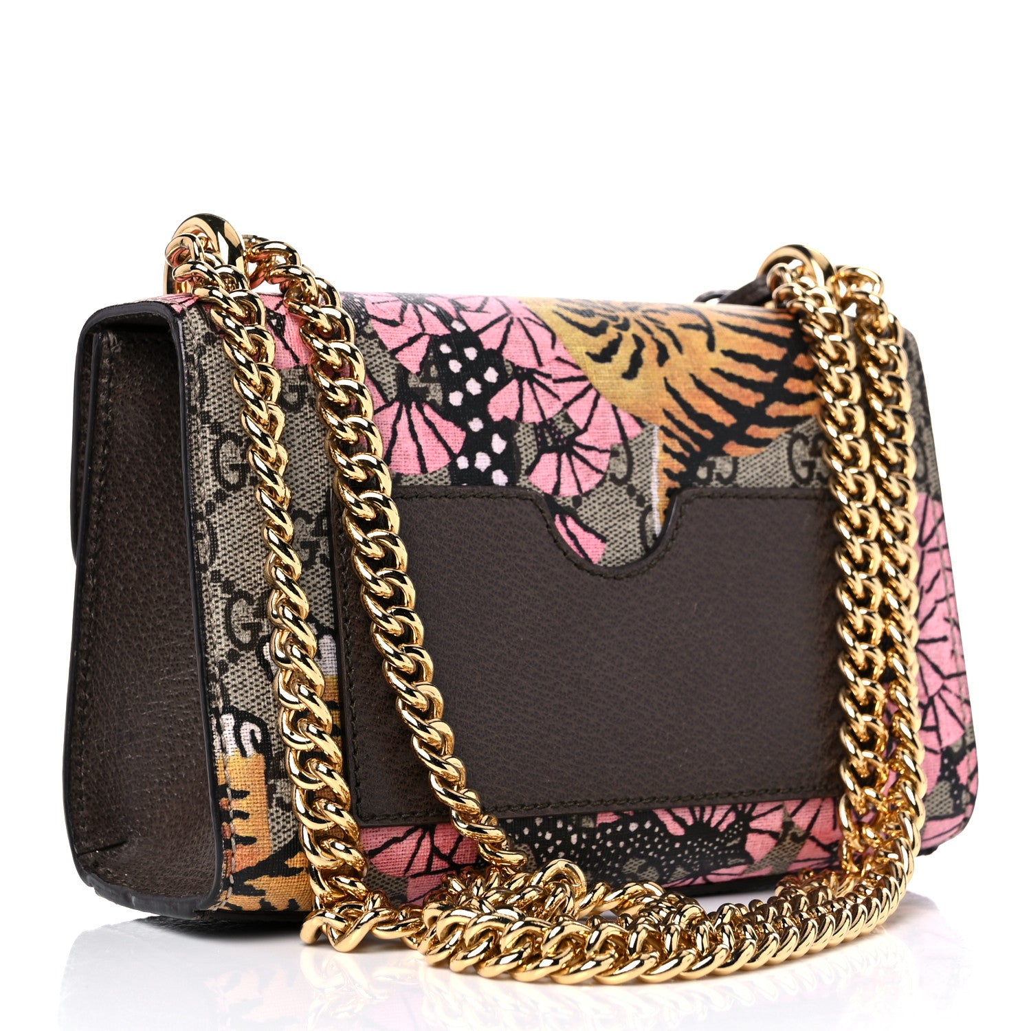 Gucci GG Supreme Monogram Bengal Small Padlock Shoulder Bag Beige Pink 2 of 17