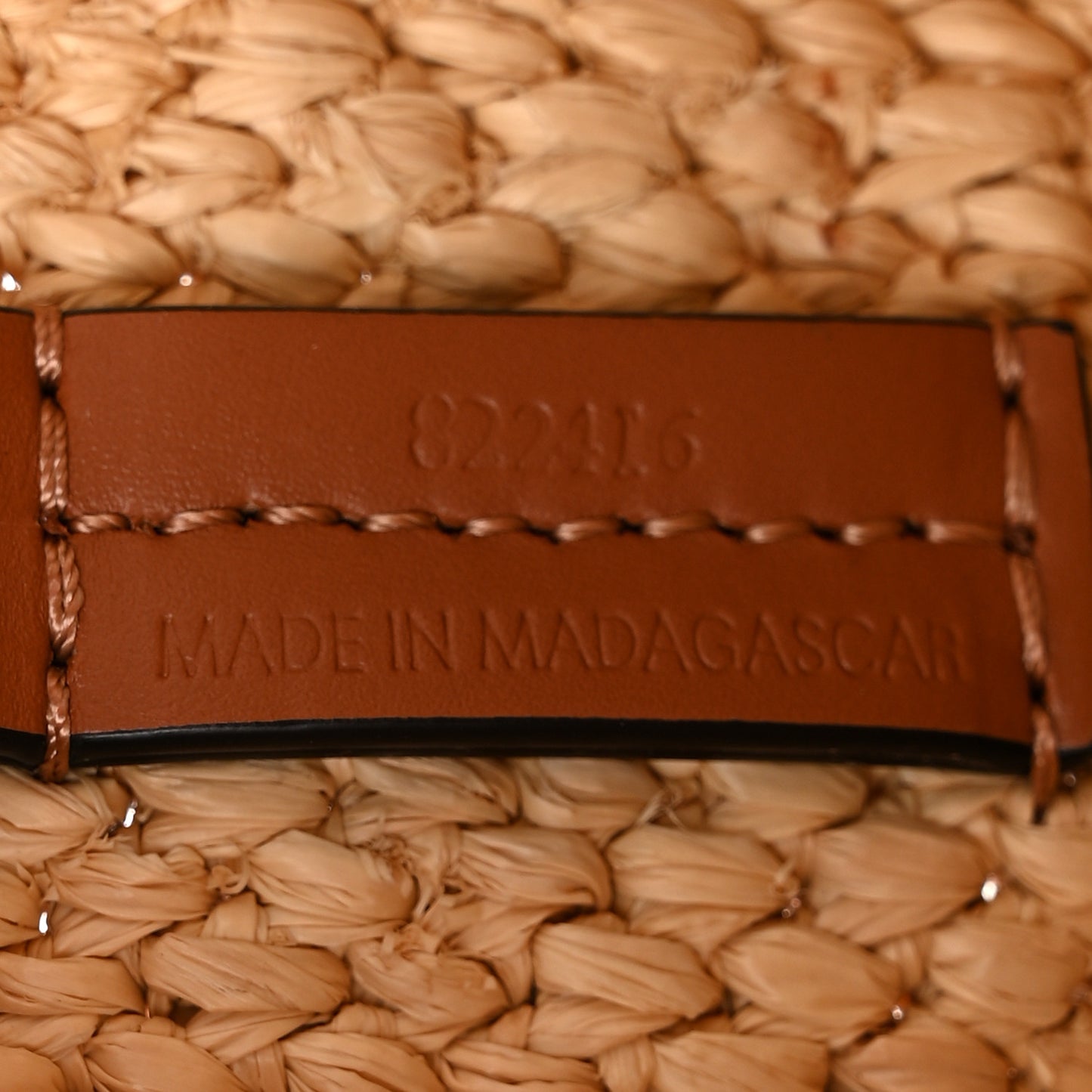 X PAULA'S IBIZA Raffia Font Tote Natural Tan