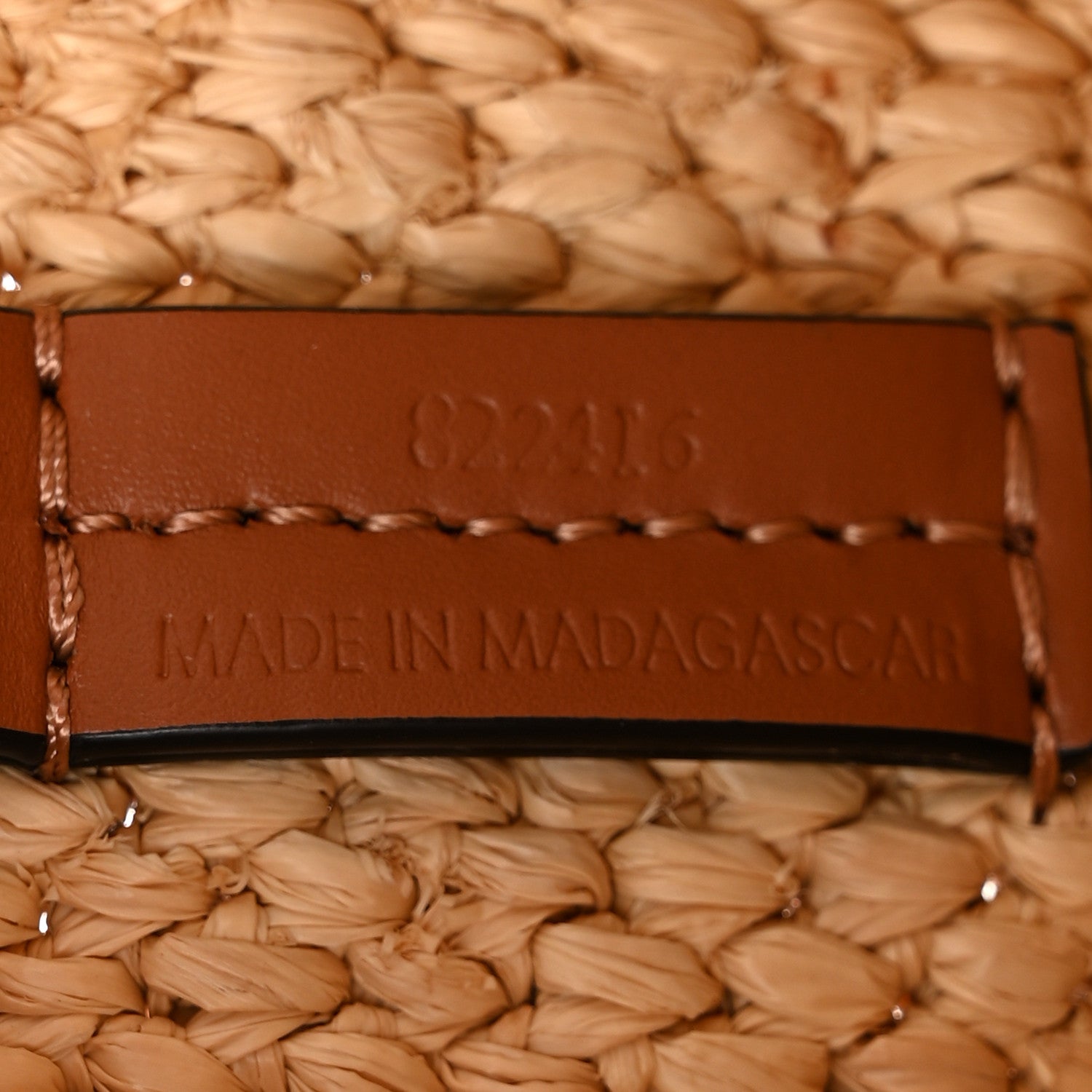 Loewe X PAULA'S IBIZA Raffia Font Tote Natural Tan 6 of 9