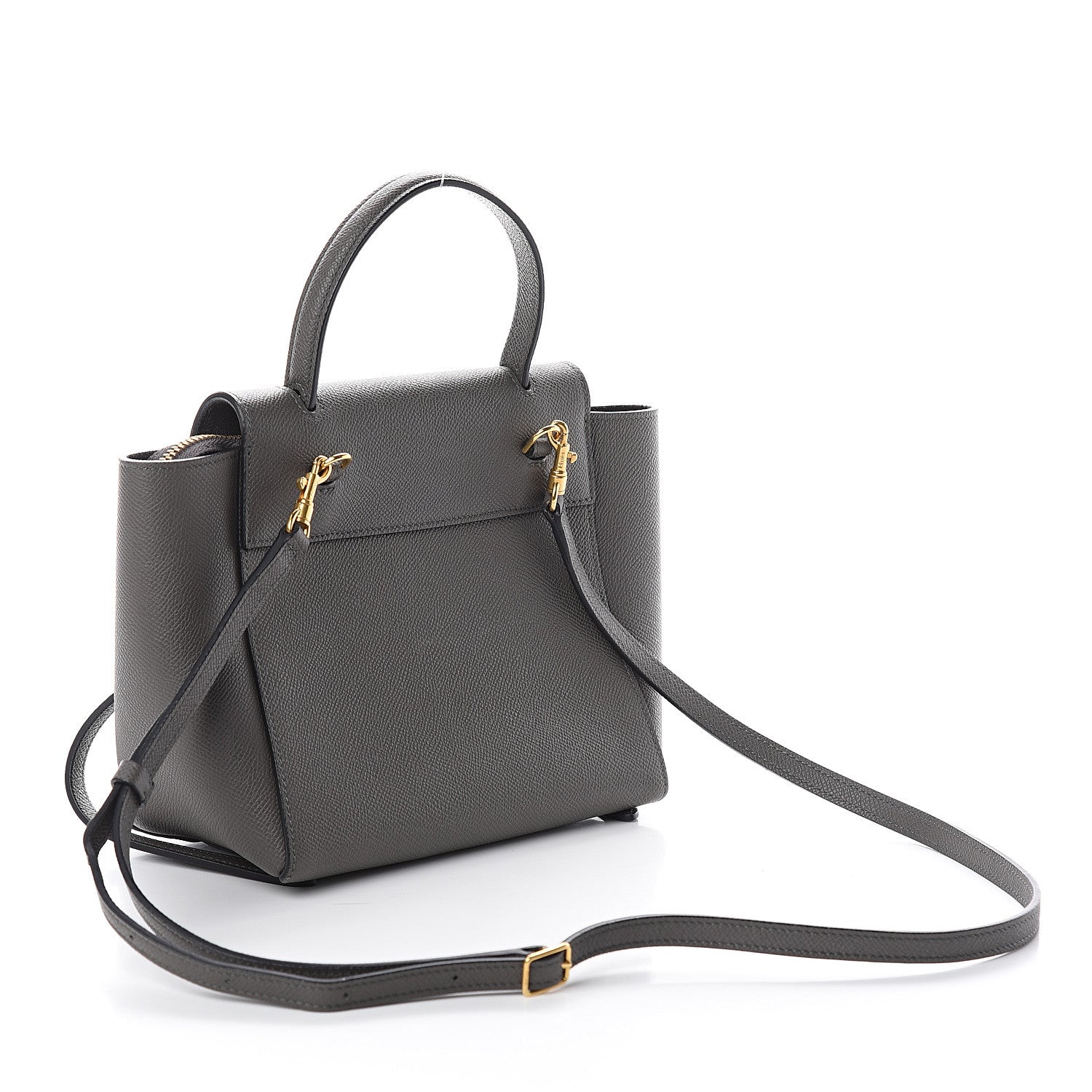 Celine Grained Calfskin Nano Belt Bag Grey 2 of 8