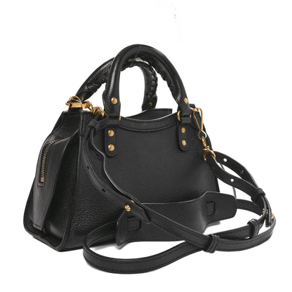 Balenciaga Grained Calfskin Neo Classic Gold Hardware Mini City Black 3 of 10