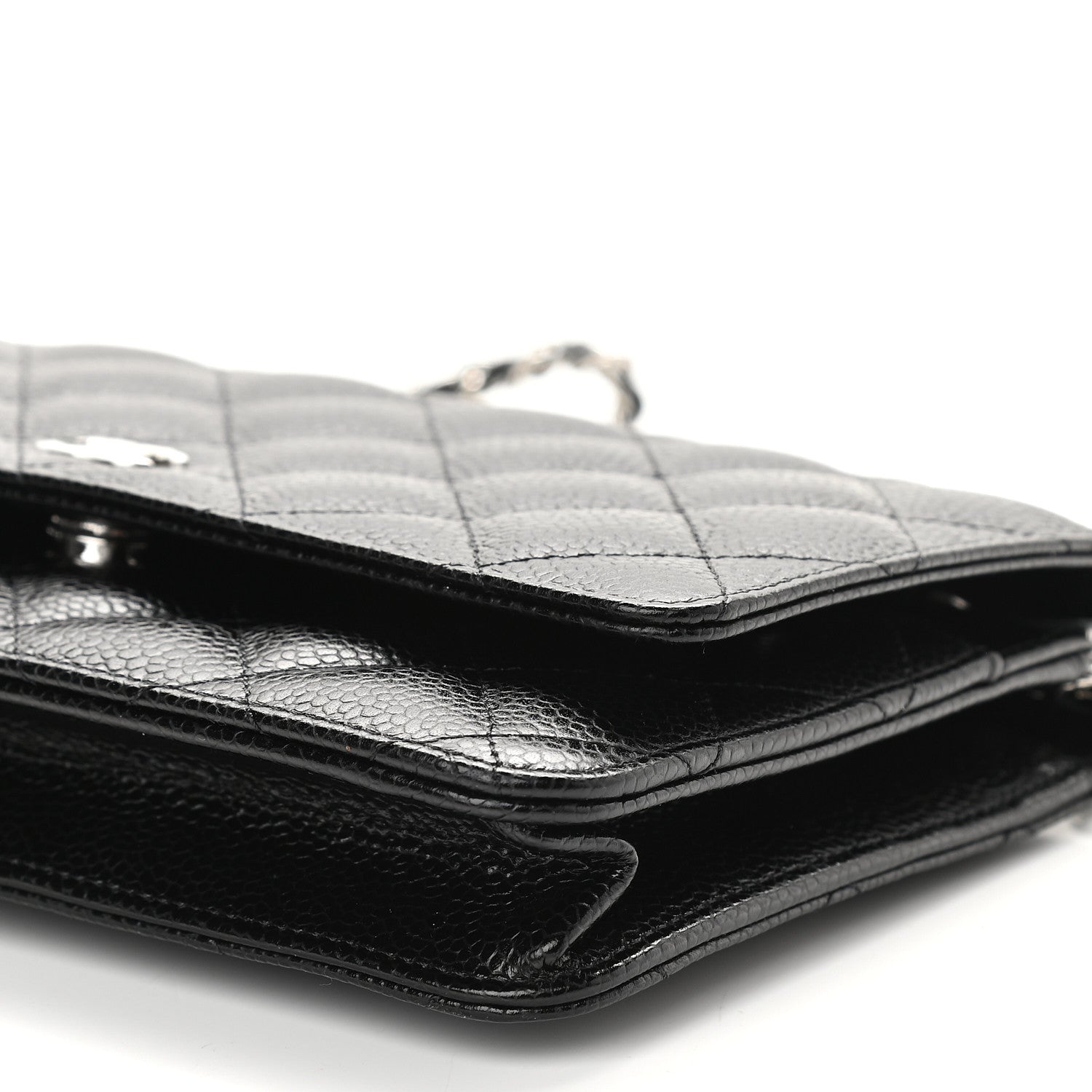 Chanel Caviar Quilted Wallet On Chain WOC Black 10 of 10