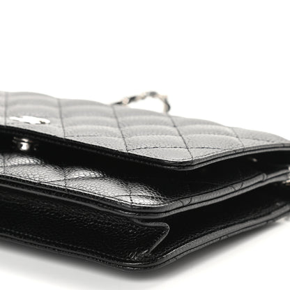 Chanel Caviar Quilted Wallet On Chain WOC Black 10 of 10