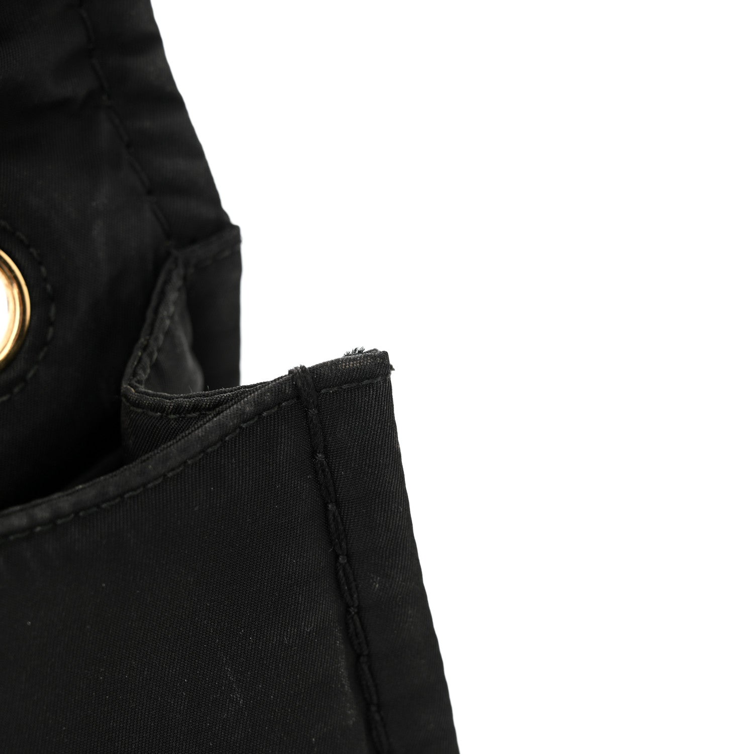 Prada Tessuto Nylon Chain Flap Shoulder Bag Black 12 of 17