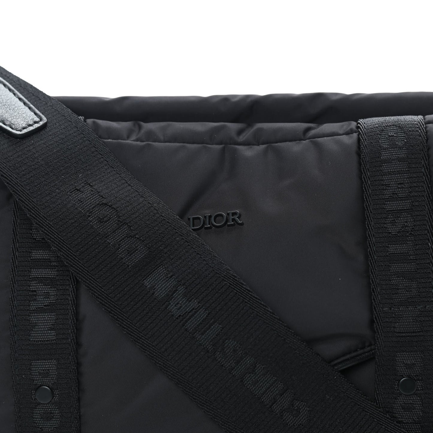 HOMME Nylon Saddle Messenger Bag Black