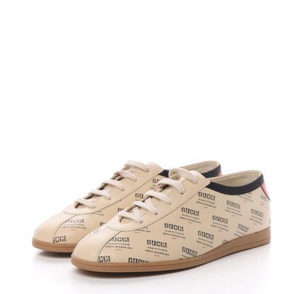 Gucci Calfskin Stamp Print Mens Falacer Sneakers 7.5 Soy 3 of 7