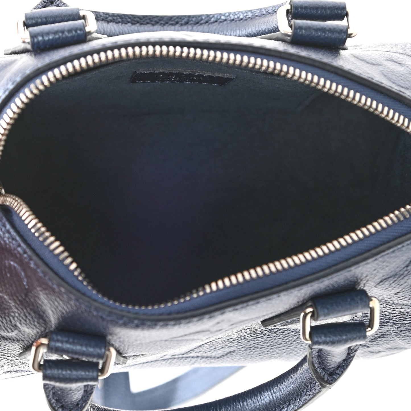 Metallic Empreinte Monogram Giant Speedy Bandouliere 20 Navy Nacre