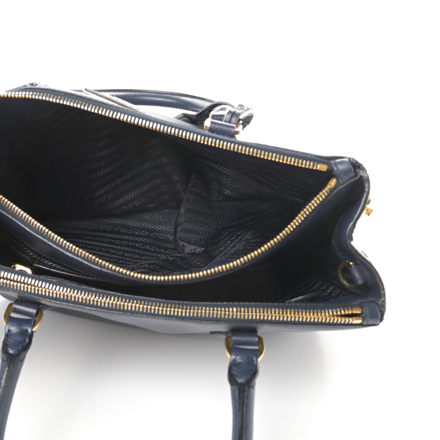 Saffiano Small Galleria Double Zip Tote Bluette