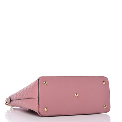 Gucci Guccissima Signature Linea A Foldover Tote Rose Baby Candy 4 of 11