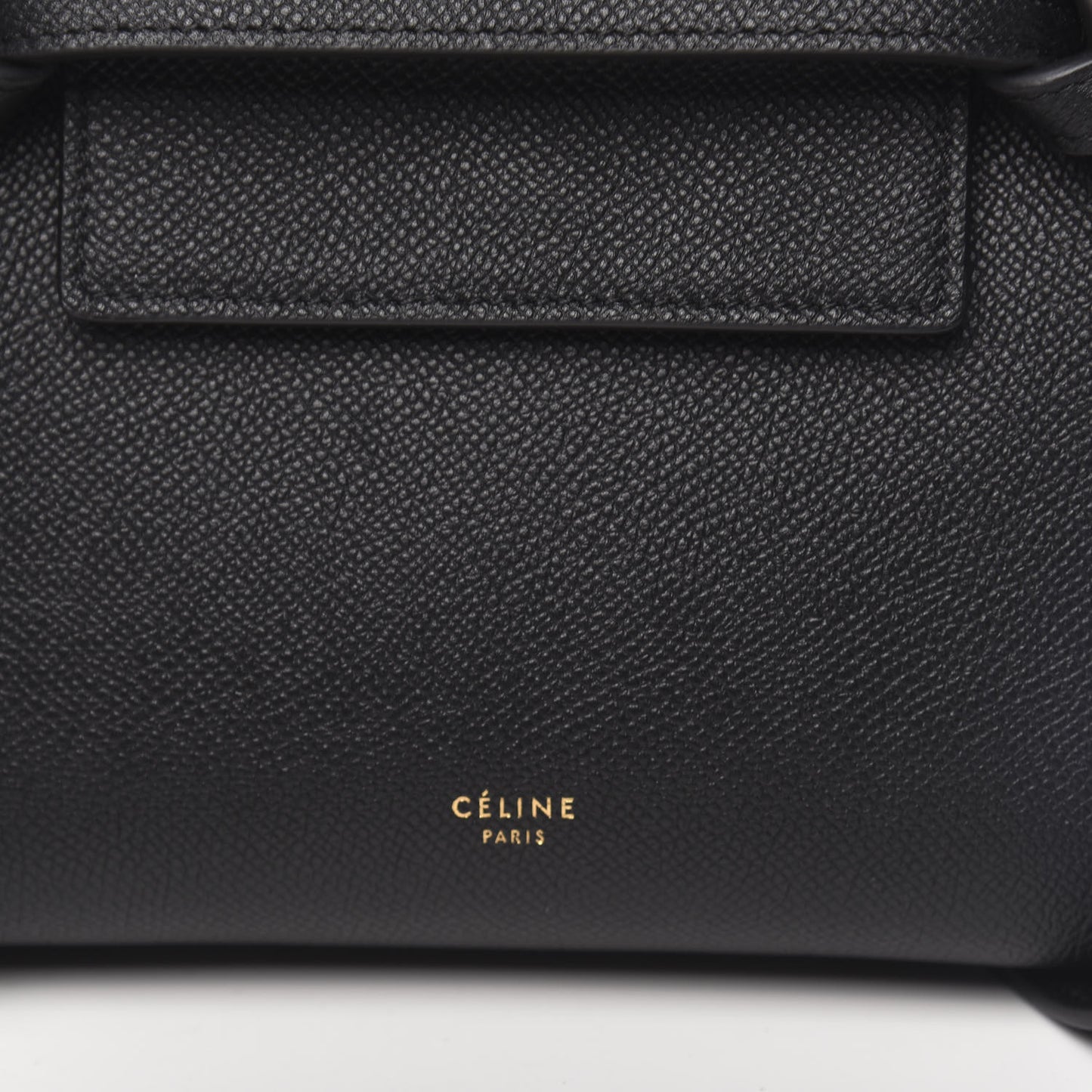 Grained Calfskin Nano Belt Bag Black