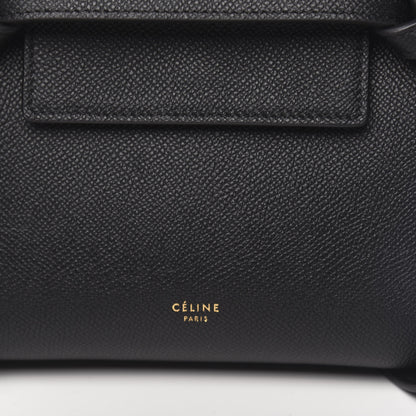 Celine Grained Calfskin Nano Belt Bag Black 6 of 10