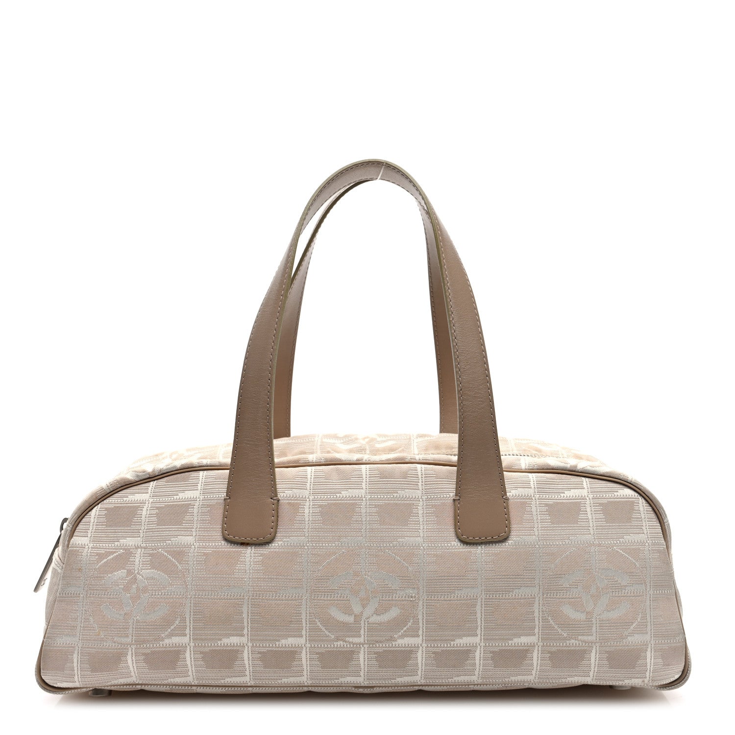 Chanel Nylon Travel Bowler Beige 1 of 10