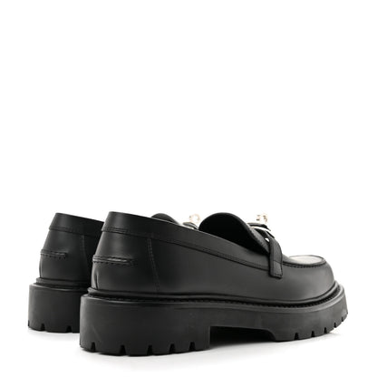 Hermes Calfskin Womens Icone Loafers 37 Black 5 of 10