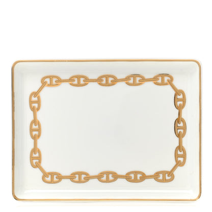 Hermes Porcelain Chaine d' Ancre Sushi Plate 1 of 7