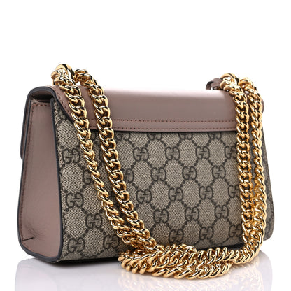 Gucci GG Supreme Monogram Studded Small Padlock Shoulder Bag Porcelain Rose 3 of 10
