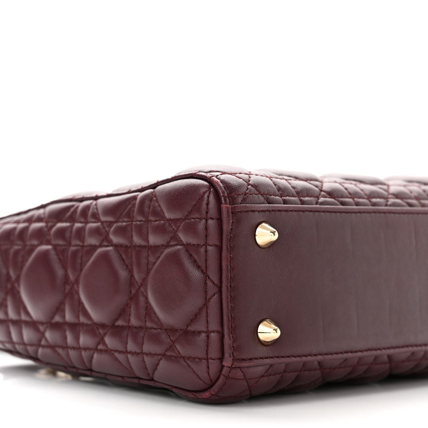 Lambskin Cannage Small Lucky Badges My Lady Dior Plum