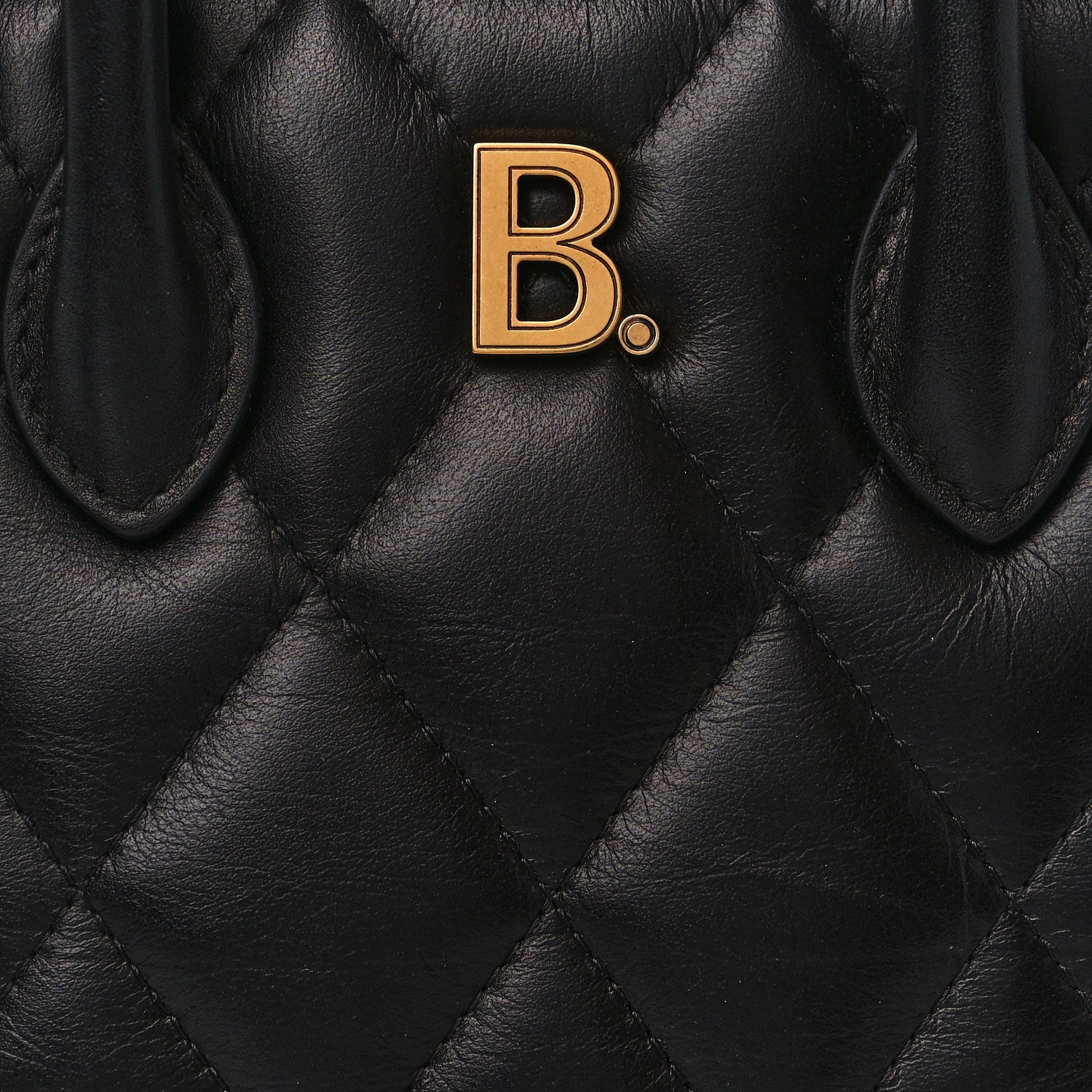 Balenciaga Nappa Calfskin Quilted XXS Ville Top Handle Bag Black 8 of 10