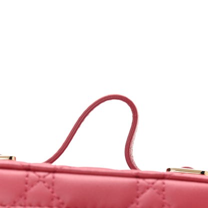 Christian Dior Lambskin Cannage Micro Vanity Case Strawberry Pink 10 of 10