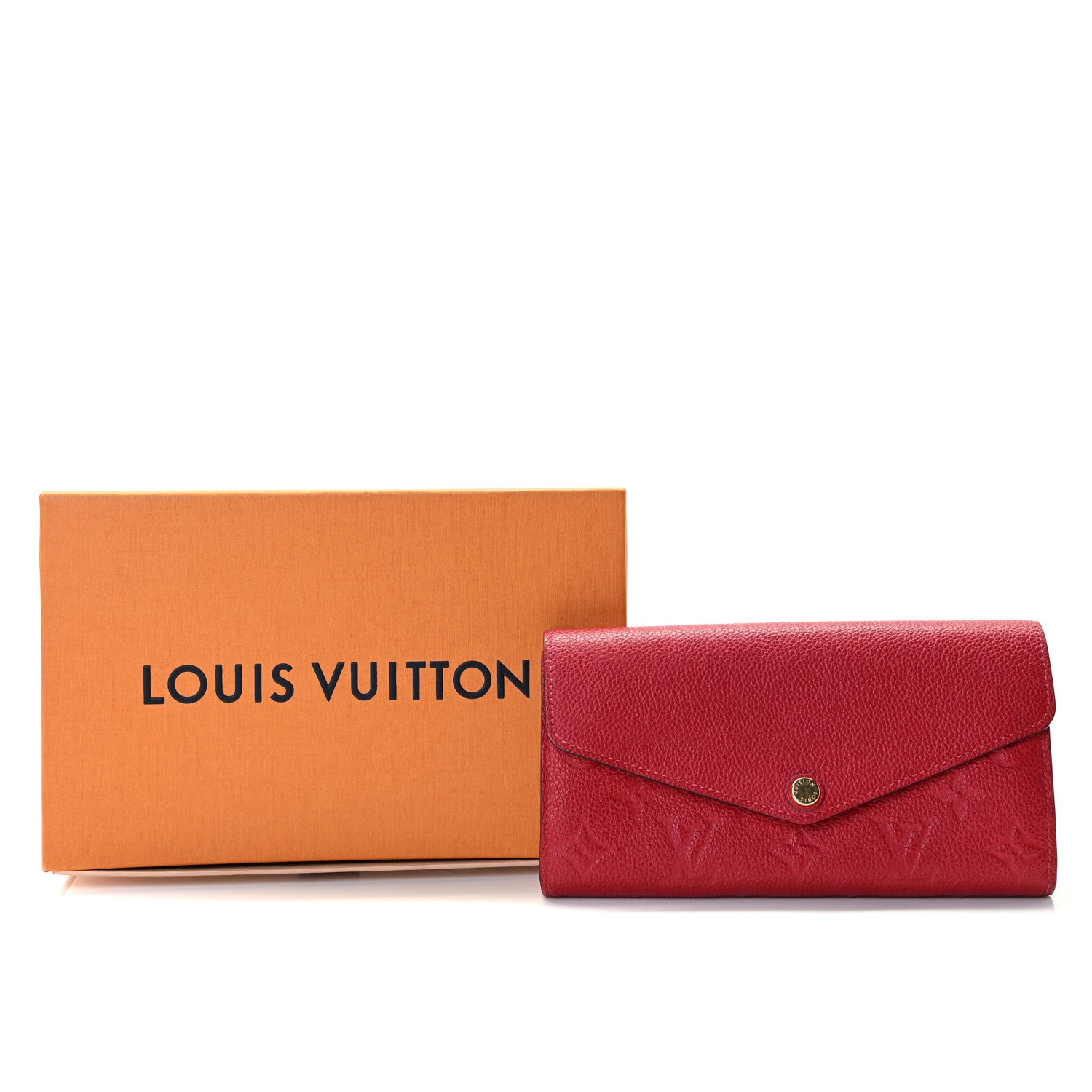 Louis Vuitton Empreinte Sarah Wallet Red Scarlet 9 of 9
