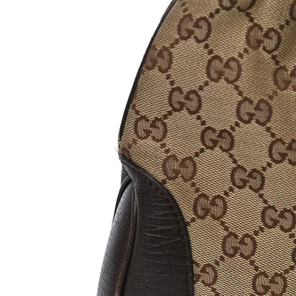 Gucci Monogram Web Jackie O Hobo Dark Brown 16 of 18