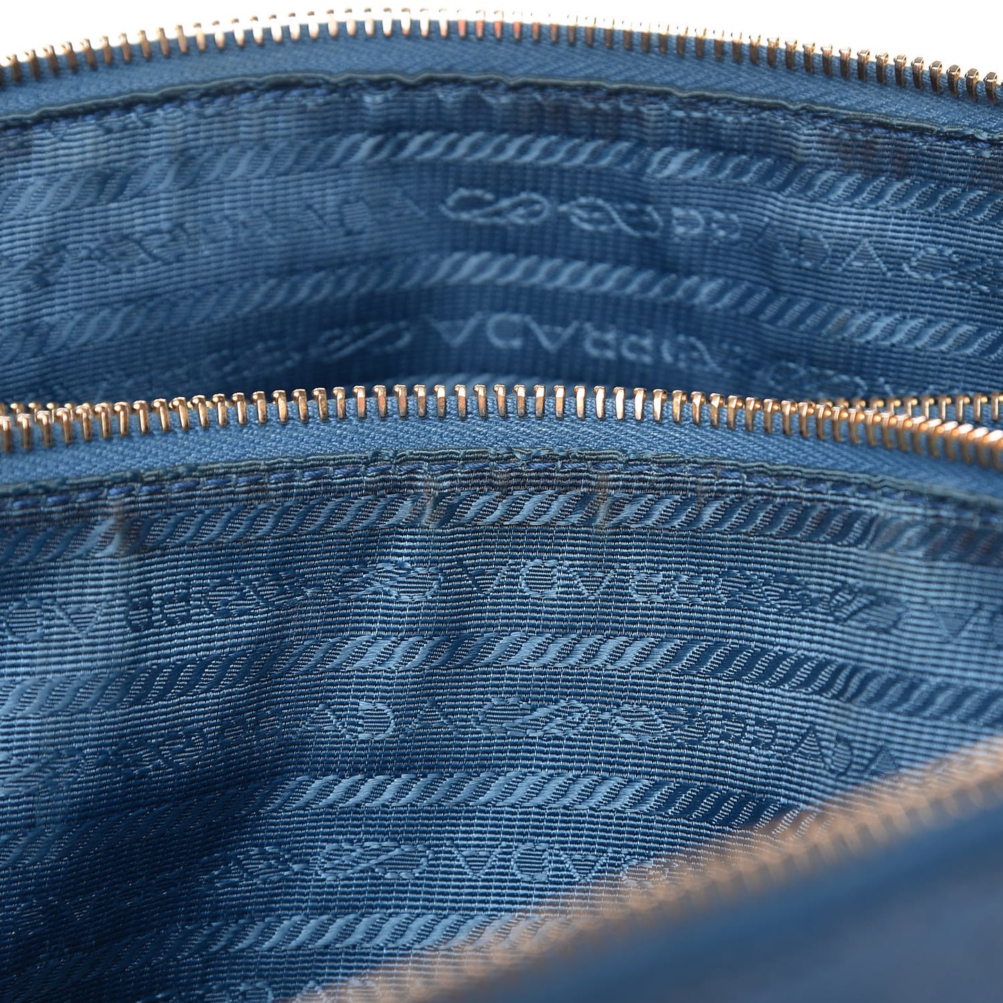 Saffiano Large Galleria Double Zip Tote Cobalto