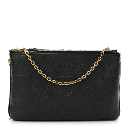 Louis Vuitton Empreinte Double Zip Pochette Black 1 of 12