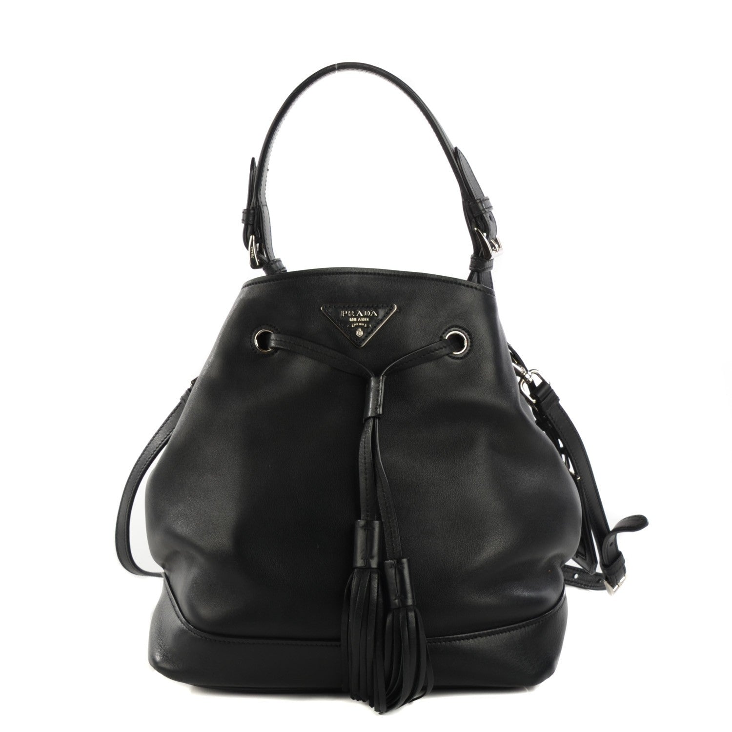 Prada Soft Calf Bucket Bag Nero Black 1 of 10