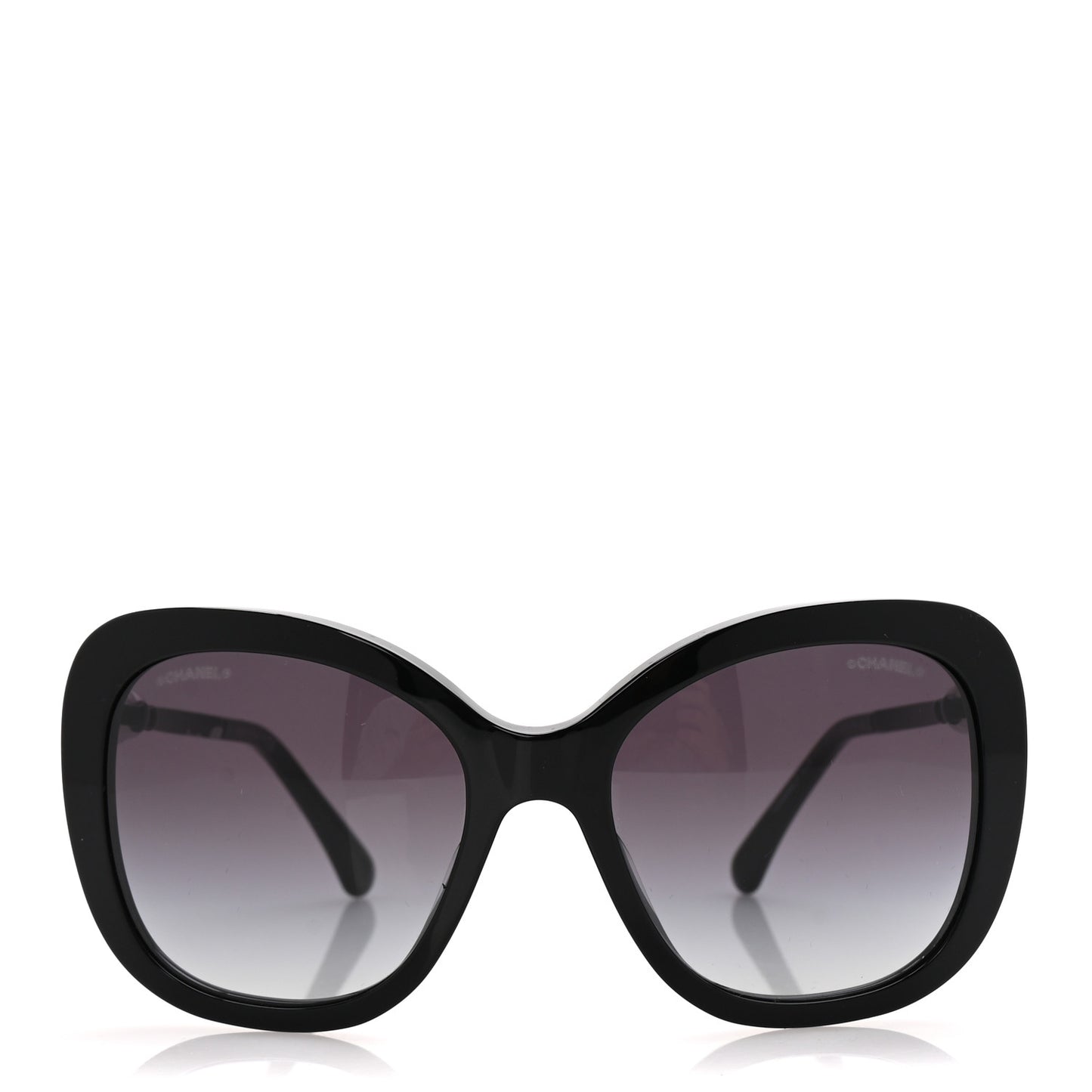 Acetate Polarized Butterfly Winter Pearl Sunglasses 5339-H-A Black
