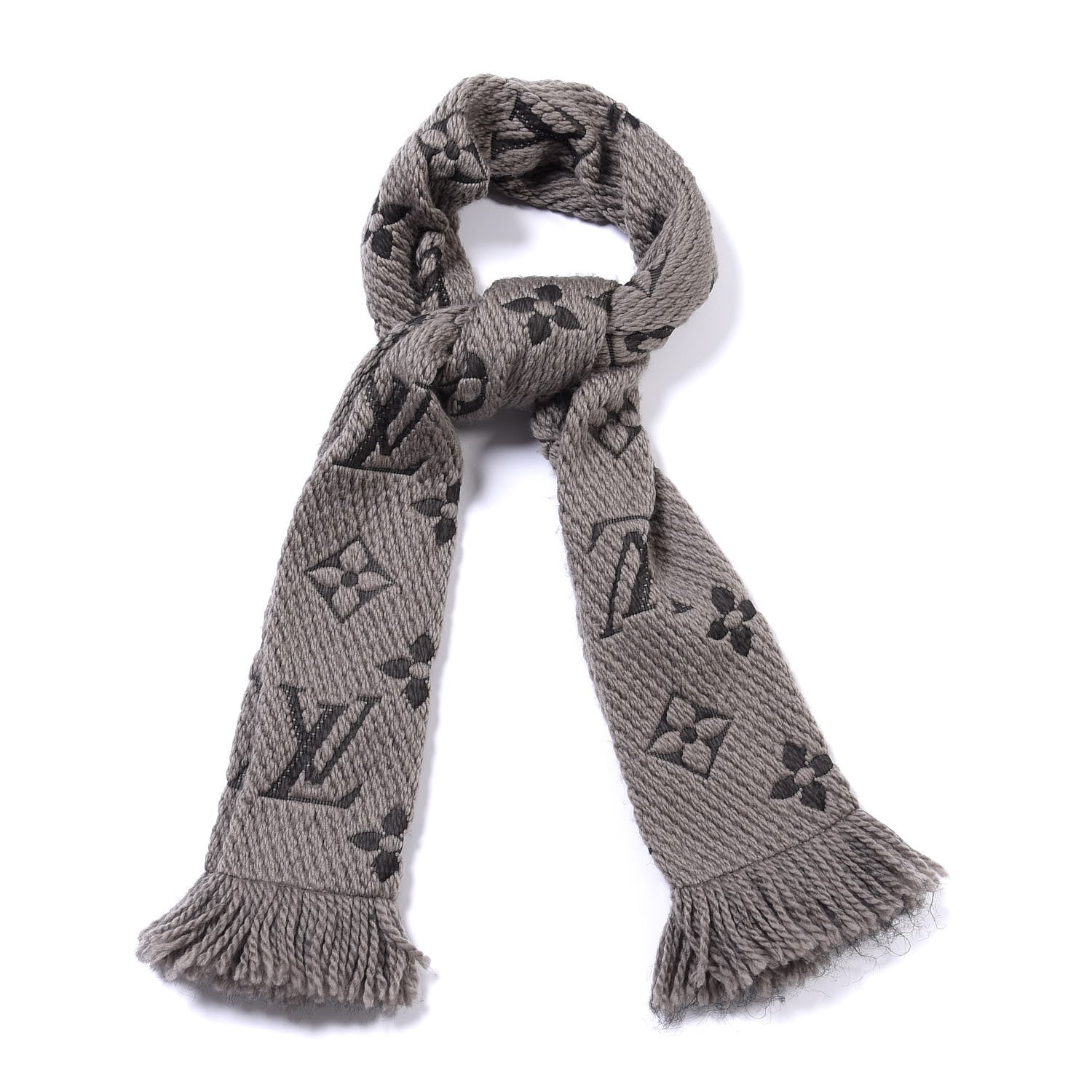 Louis Vuitton Wool Silk Logomania Scarf Verone 2 of 4