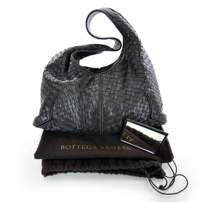 Bottega Veneta Nappa Intrecciato Ball Hobo Nero 3 of 9